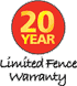 20 year limited warranty