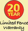 20 year limited warranty