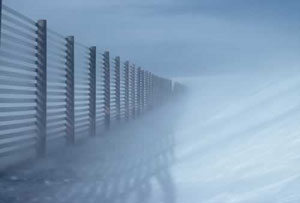 snow rail drift fence
