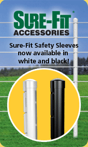 Black and White T Post Sleeves